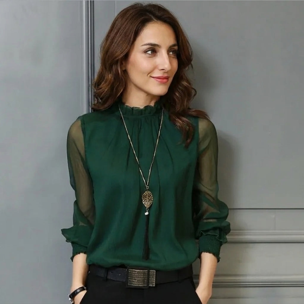 SÉLÈNE | Blouse Élégante en Coton