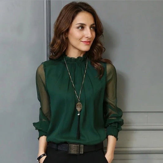 SÉLÈNE | Blouse Élégante en Coton